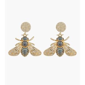 Eye Candy Mason Bee CZ Statement Earrings